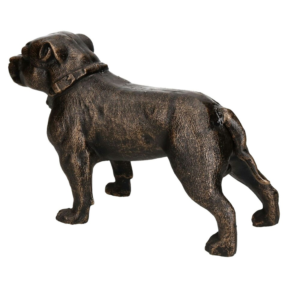 image 1 of Pit Bull Terrier Dog Cast Iron Statue Figure Trophy Ornament Sculpture Staffy