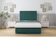 image 1 of Sloomy Mayfair Emerald Plush Ottoman Bed With Mattress With 26" Strutted Headboard 5' King