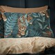 image 3 of Tropic Tiger Leaf Reversible Duvet Cover Set | Green