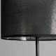 image 4 of BHS Oliver Marble Base Floor Lamp with Shade, Black