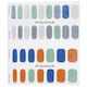 image 3 of Nail Sticker (assorted Colour) - # Midnight Desert Nail - 32pcs Multi