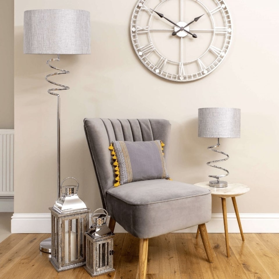 image 1 of Kasi 54cm Table Lamp Polished Chrome