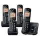 image 1 of Panasonic KX TGC264EB Digital Cordless Phone Quad Handset with Answering Machine