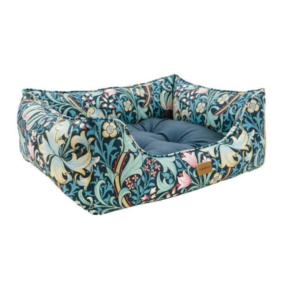 image 1 of Morris & Co Golden Lily Medium Square Dog Bed