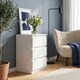 image 1 of Edmore 3 Drawer Bedside Chest in White