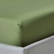 image 1 of Homescapes Moss Green Organic Cotton Fitted Sheet 400 TC, Small Double | Green | One Size