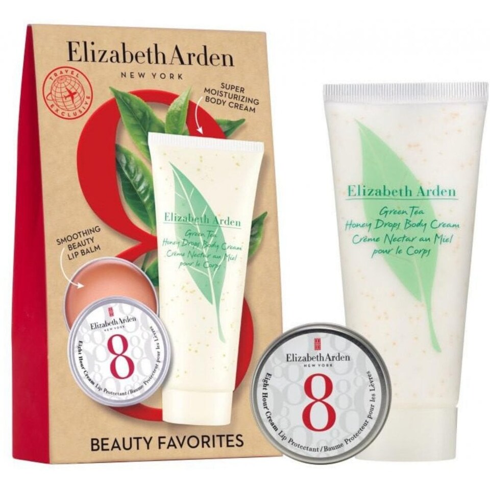 Elizabeth Arden 8 Hour Set - Green Tea Honey Drops Body Cream 100 ml, Eight Hour Cream Lip Protectant Tin 13 ml