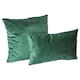 image 4 of Nicola Spring Square Velvet Cushions - 55cm x 55cm - Green - Pack of 4 | Green | Green