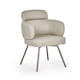 image 1 of Lorenza Premium Beige Faux Leather Swivel Dining Chairs - Set of 2