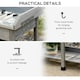 image 5 of Outsunny Garden Potting Table Workstation w/ Metal Tabletop, Drawer, Shelves 