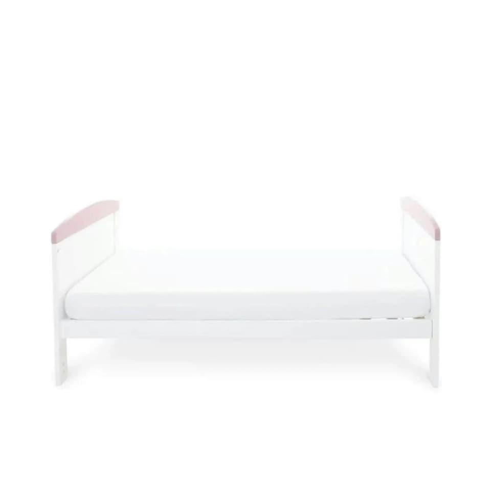image 1 of Ickle Bubba Coleby Style Cot Bed Elephant Love Pink - Without Mattress