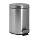 image 1 of Harbour Housewares Round Bathroom Pedal Bin - 3 Litre - Matt