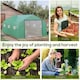 image 7 of Outsunny 4.5 x 3 x 2m Outdoor Tunnel Greenhouse w Roll Up Door 6 Windows Green