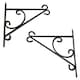 image 5 of Primrose Curved Design Hanging Basket Bracket Hook for Outdoor Wall 28cm