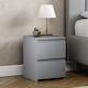 image 1 of Vida Designs Denver 2 Drawer Bedside Chest Cabinet Table Nightstand, Grey