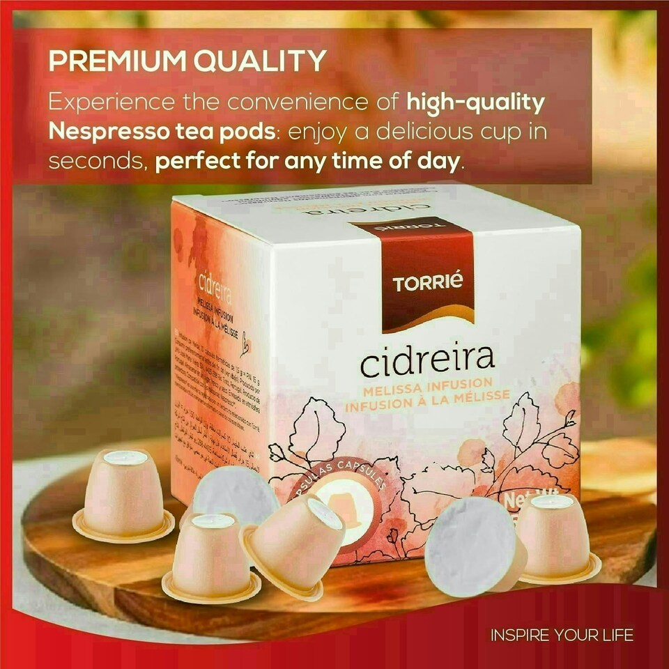 image 1 of Lemon Balm Tea Nespresso ® Compatible Coffee Machine Capsules (10 Pods)