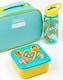 image 2 of Scooby-Doo Kids Lunch Box Set | 3 Piece Blue Mystery Machine Lunch Bag, Bottle and Snack Pot Set | Shaggy, Velma, Fred & Daphne Cartoon Tupperware Complete Matching Bundle | Back to School Gifts