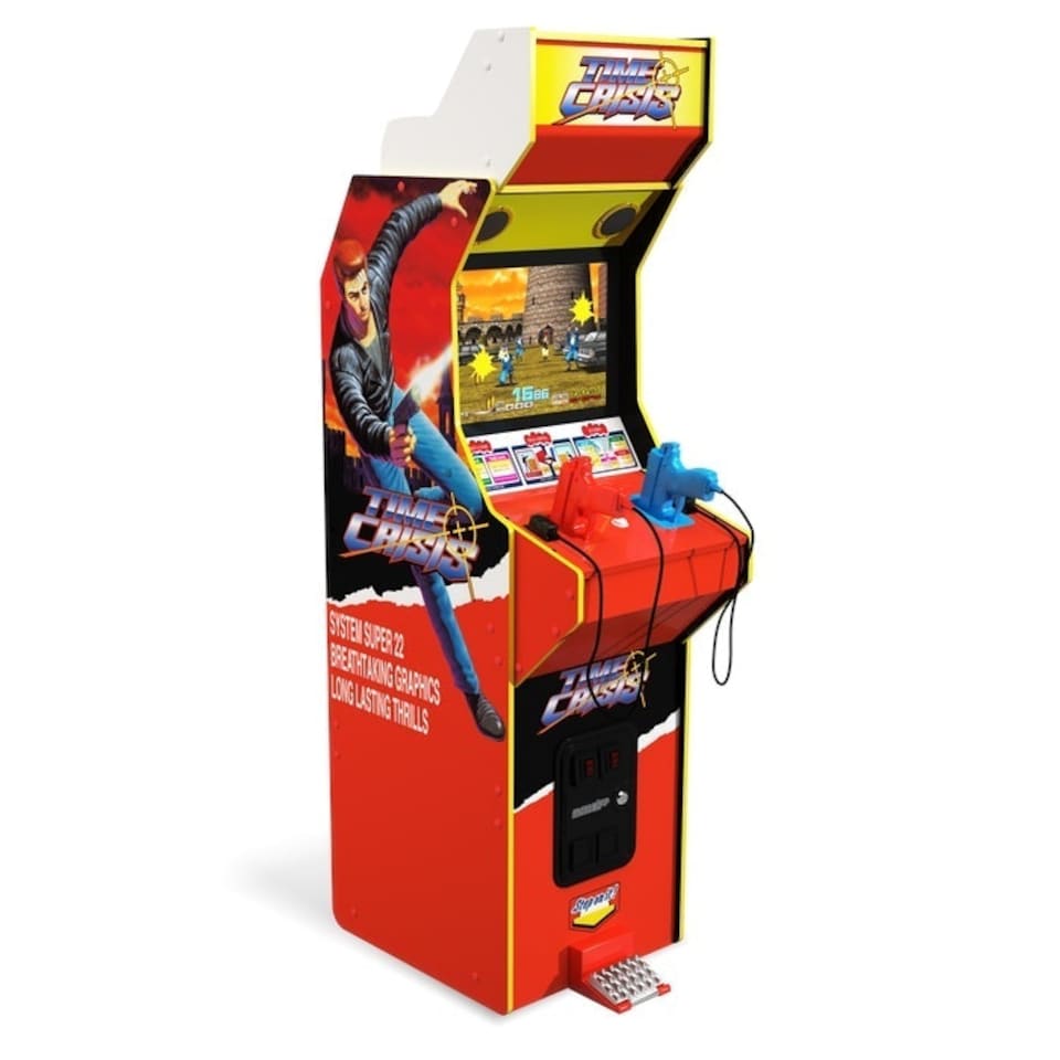 image 1 of Arcade1Up Time Crisis Deluxe Arcade Machine Red