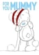 image 4 of Mummy Sketchbook Me to You Bear Christmas Card