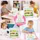 image 3 of 2-in-1 Magnetic Maze and Drawing Board for Kids Pink