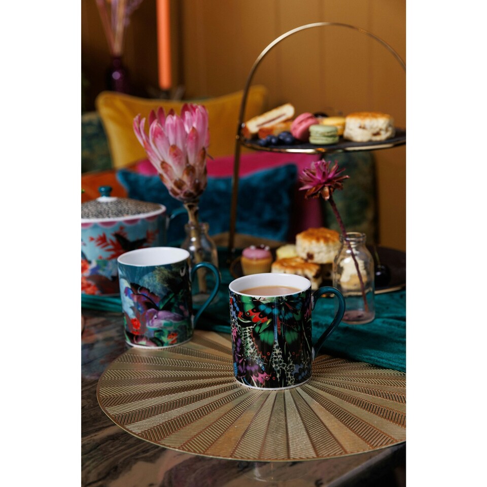 image 1 of Mikasa x Sarah Arnett Porcelain Mug, 350ml, Butterfly Print | Multi