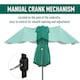 image 4 of Outsunny 4.6M Garden Patio Umbrella Canopy Parasol Sun Shade w/ Base Off White