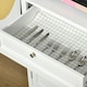 image 8 of HOMCOM Kitchen Storage Cupboard w/ Microwave Drawer for Dining Room, White