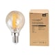 image 1 of ValueLights Pack of 10 Retro Style 4w LED Filament SES E14 Amber Tinted Golfball Light Bulbs 2700K Warm White