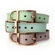 image 5 of Skye & Murphy Luxury Padded Leather Dog Collar | Pink | L