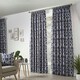 image 1 of Scandi Pencil Pleat Taped Lined Curtains - 229cm x 274cm - Navy/Silver
