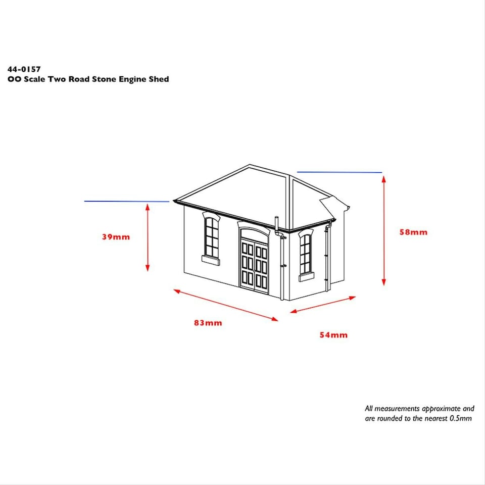image 1 of Bachmann Scenecraft Two Road Stone Engine Shed (Pre-Built)