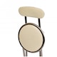 image 10 of White Padded Folding High Chair Breakfast Kitchen Bar Stool Seat | White