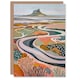 image 1 of Holy Island Landscape Lindisfarne Castle Him Her Birthday Card