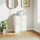 image 2 of HOMCOM 4 Drawer Chest of Drawers for Bedroom, 60 x 40 x 85cm, White
