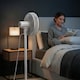 image 4 of Pro Breeze AirFlo Slim 43 inch Hybrid Pedestal Fan - Ultra- Quiet Air Circulator - White Grey