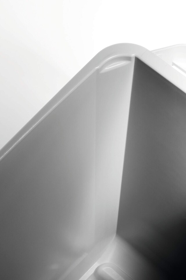 image 1 of Durable 60L Waste Bin Yellow | Rectangular Recycling Bin | Food Bin | DURABIN | Yellow