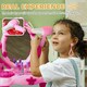 image 4 of AIYAPLAY Kids Dressing Table with Mirror, Stool, Lights, 15 Accessories