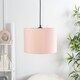 image 3 of ValueLights Torbery Set of 3 Blush Nesting Lamp Shades & Bulbs Pink