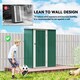 image 6 of Outsunny 5ft x 3ft Garden Storage Shed, Outdoor Metal Shed with Sloped Roof, Lockable Door for Tools, Equipment, Green