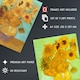 image 4 of Set of 3 Vincent Van Gogh Sunflowers Paintings Living Room Wall Art Print A4