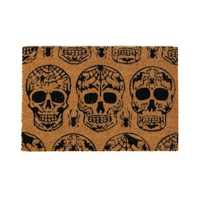 Nicola Spring Halloween Coir Door Mat - 60 x 40cm - Day of the Dead