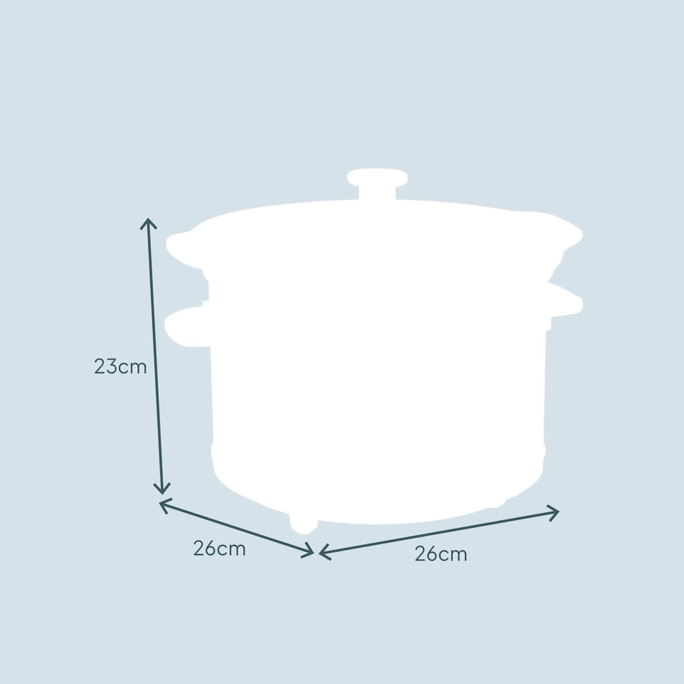 image 1 of Cooks Professional 2.5L Slow Cooker with Lid & Removable Bowl & 3 Heat Settings