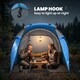 image 5 of Outsunny 2 Man Camping Tent with 2 Rooms Porch Vents Rainfly, Sky Blue