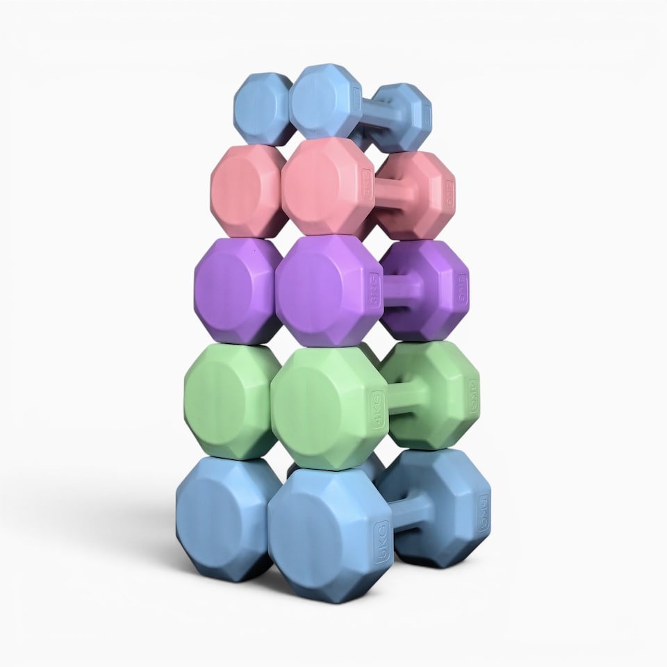 image 1 of GymSets Vinyl Dumbbell – Home Gym Fitness & Strength Training