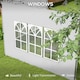 image 5 of Outsunny Gazebo Side Panels for 3x3(m) or 3x4m Pop Up Gazebo, 2 Pack, Black