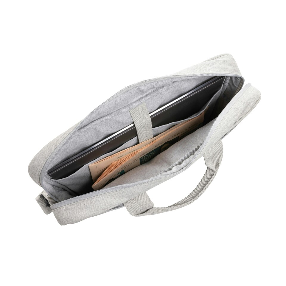 image 1 of XD Collection Laluka Recycled Cotton Aware Laptop Bag - Grey - One Size Grey