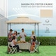 image 5 of Outsunny Grill Gazebo Cover Roof Replacement for 1.5 x 2.4m Frame, Beige