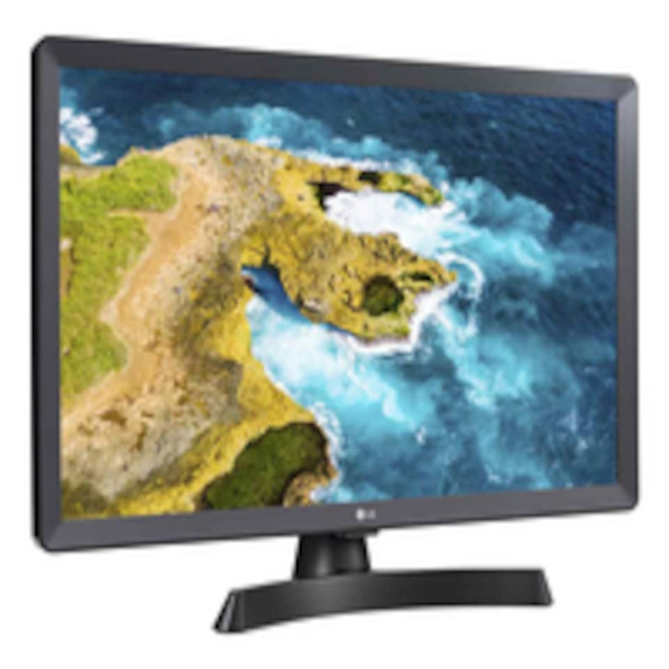 image 1 of 24" LG TV Monitor, HD LED display, webOS, 2 x 5W Stereo Speakers, Black | Black | Black, Grey | 59.9 cm (23.6")