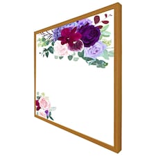Pink & purple roses (Picture Frame) Brown | Oak | M