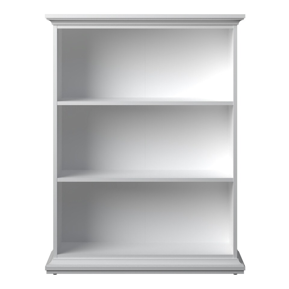 image 1 of Paris Low Bookcase in White
